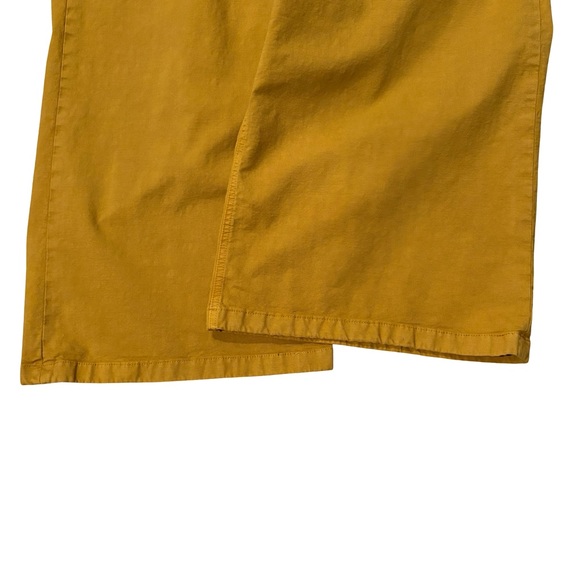Point Sur J. Crew Wide Leg Cropped Pants Washed Mustard Yellow, Sz 32 - Picture 11 of 14